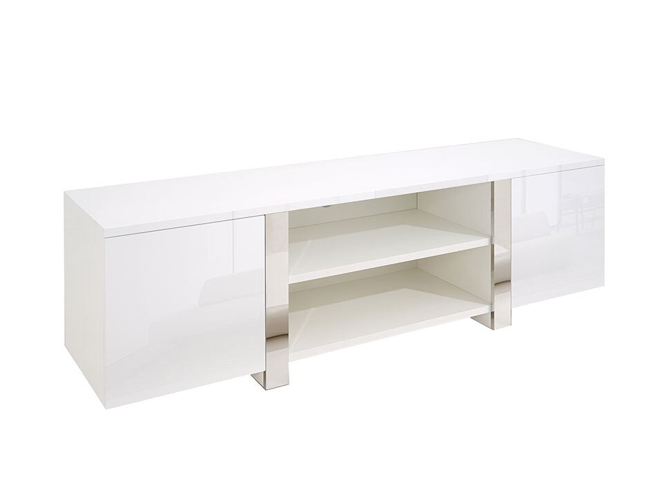 Joanne Glossy White 79" TV Stand