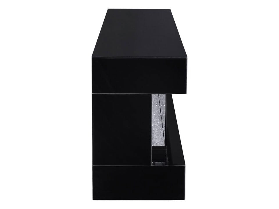 Zahra Black 71" Electric Fireplace