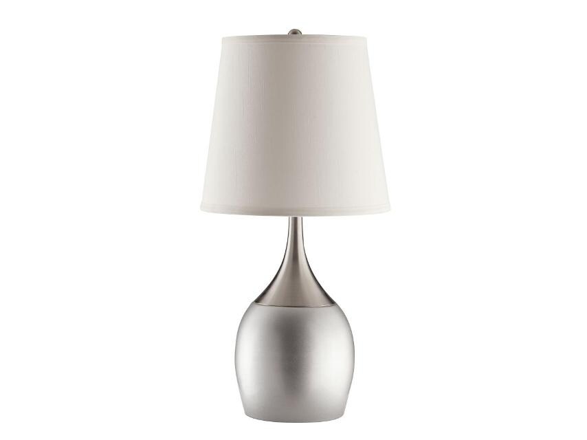 Silver Round Table Lamp