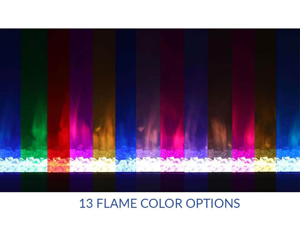 Zahra Black 71" Electric Fireplace