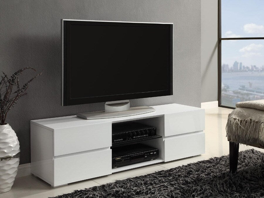 Stelo White 55" TV Stand
