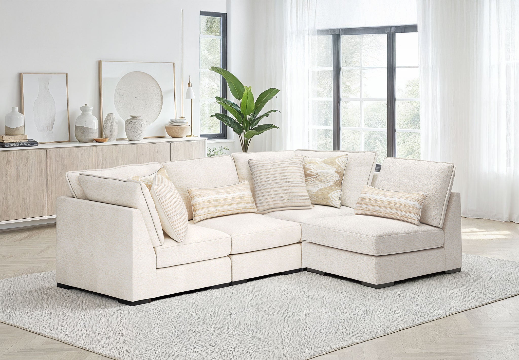 Acelynn 4 Pcs Sectional