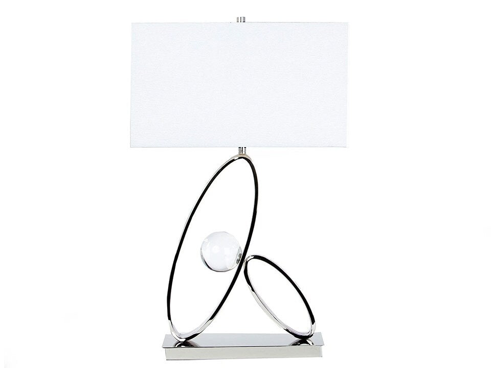 Ovals in Crystal Table Lamp