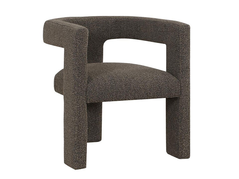 Liam Brown Boucle Accent Chair