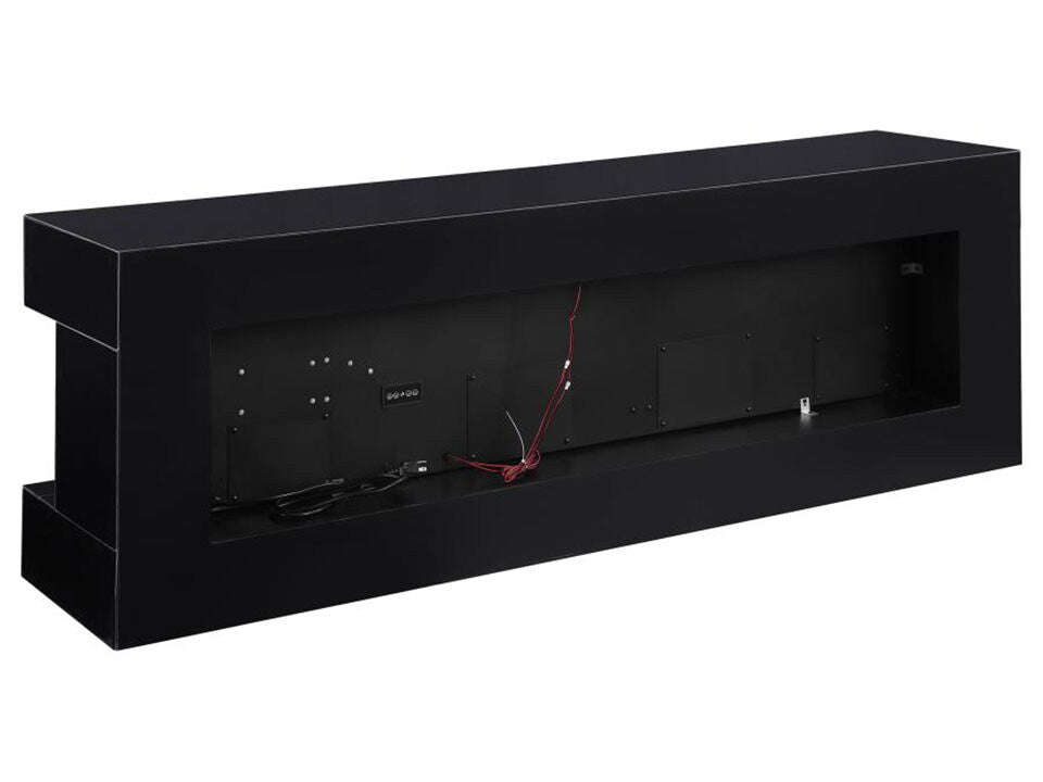 Zahra Black 71" Electric Fireplace