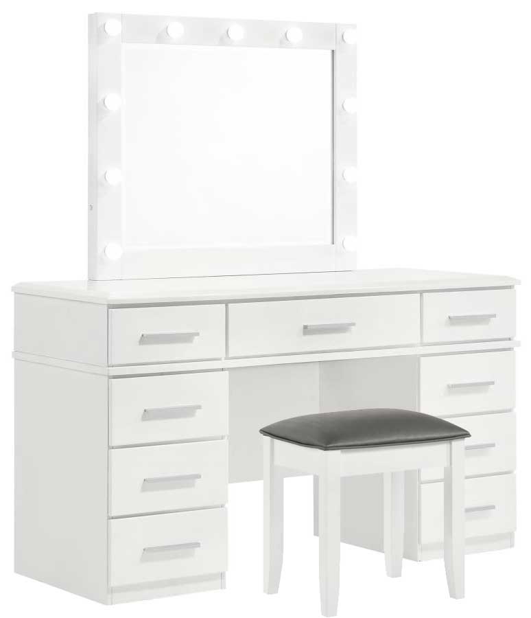 Sabine LED Vanity Table & Stool