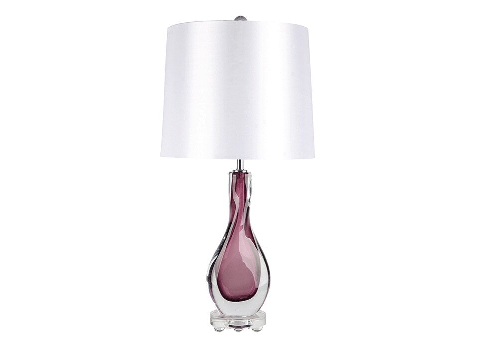 Tear Drop Burgundy Lamp