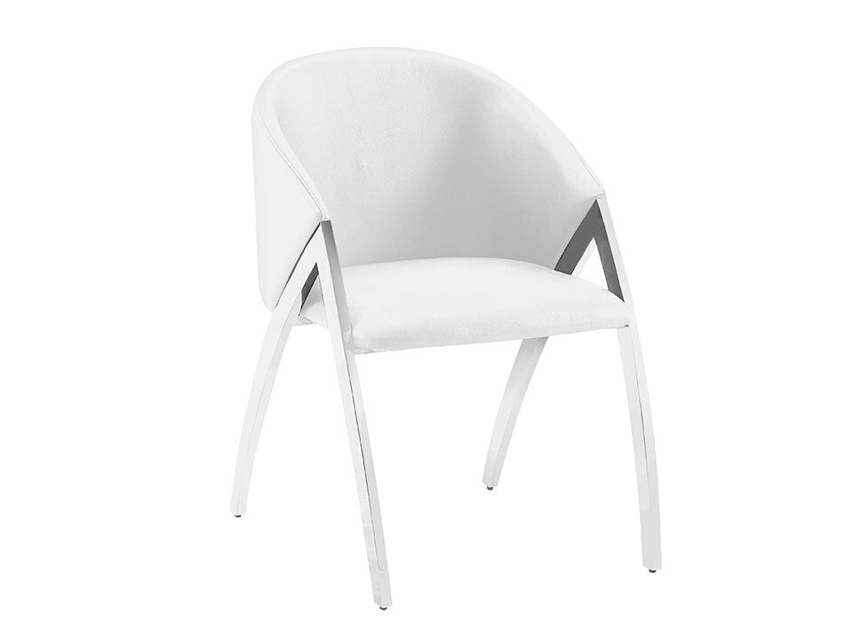 Tomasso White Side Chair