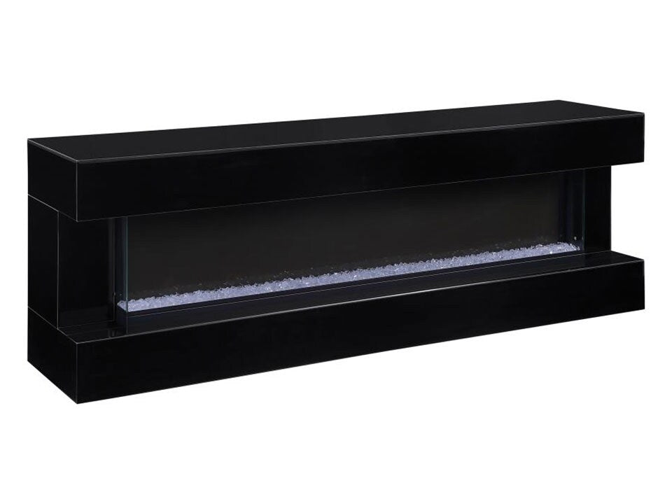 Zahra Black 71" Electric Fireplace