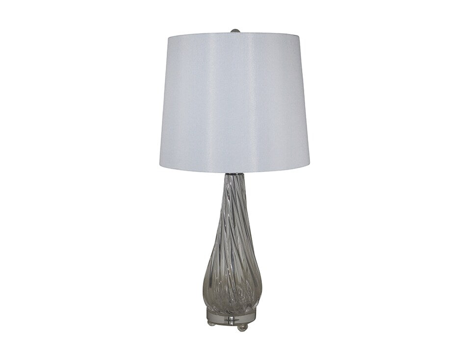 Twist Glass Table Lamp