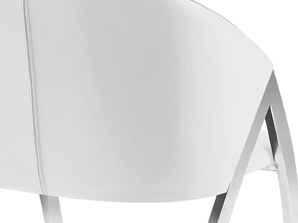 Tomasso White Side Chair