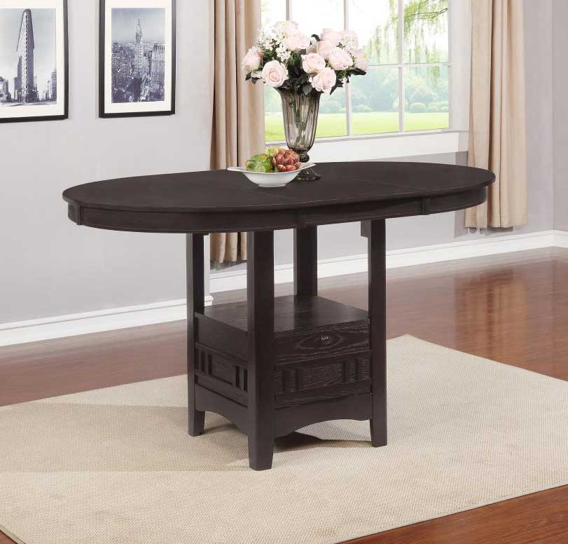 Lavon Espresso 42" Extension Counter Height Dining Table