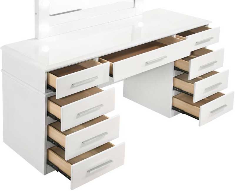 Sabine LED Vanity Table & Stool