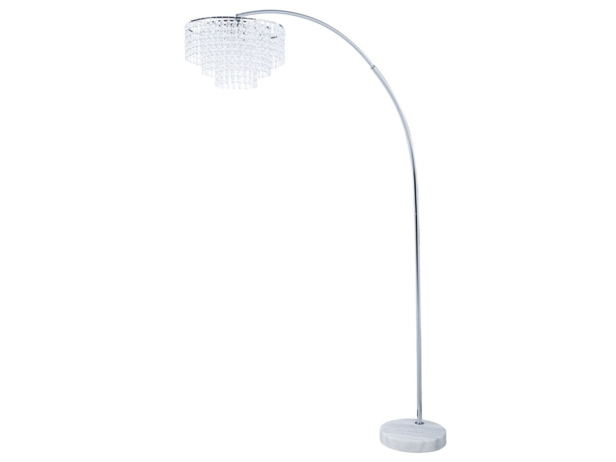 Pike Tiered Marble Base Floor Lamp