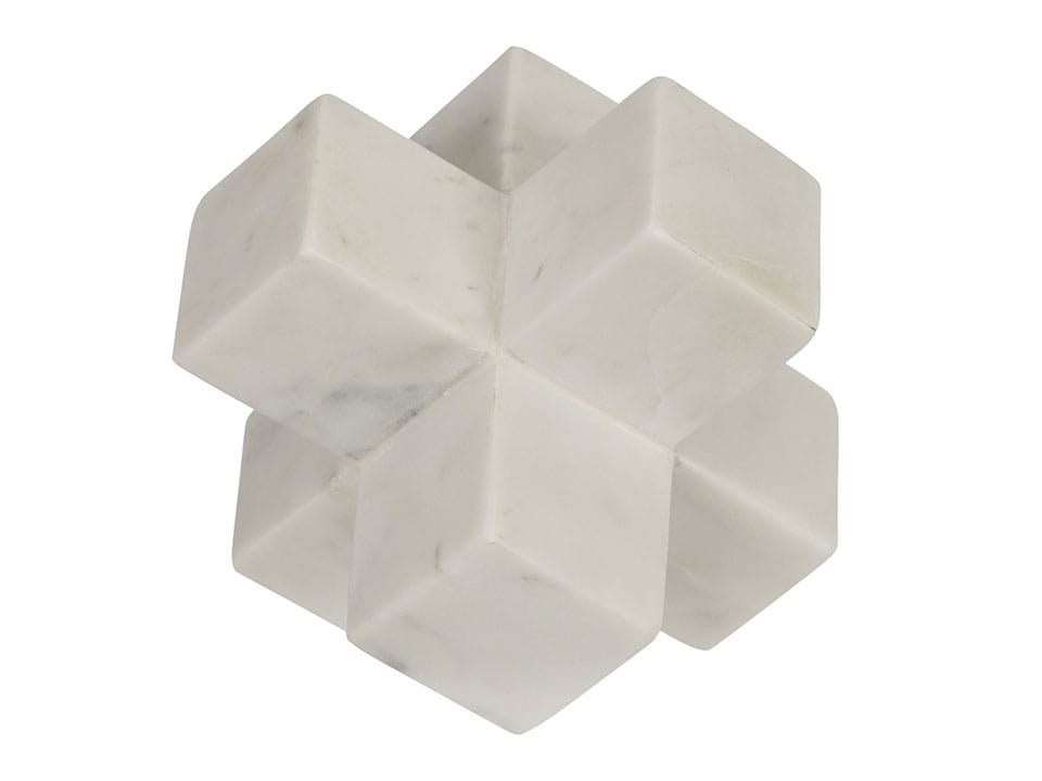 White Marble Jack Decor
