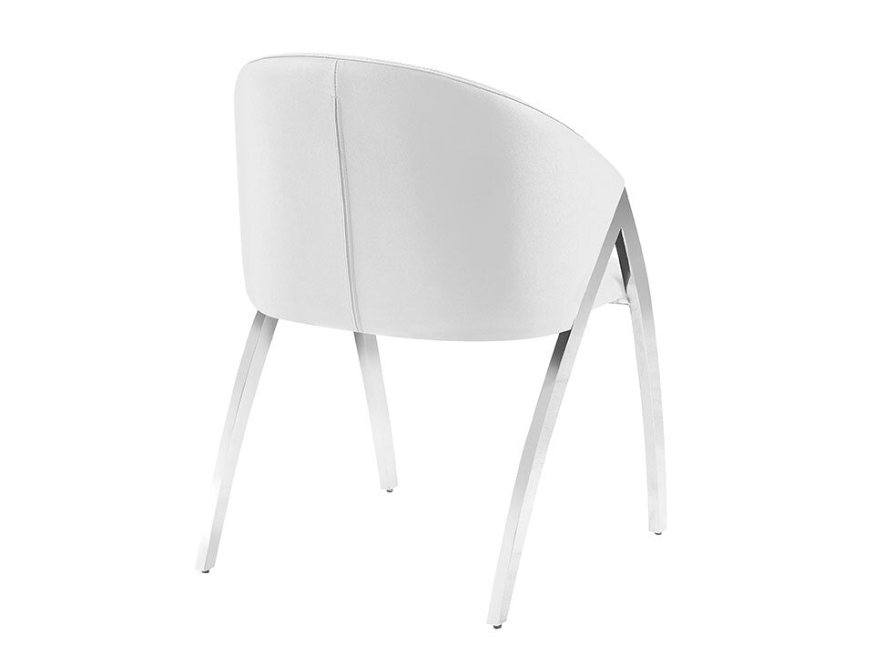 Tomasso White Side Chair