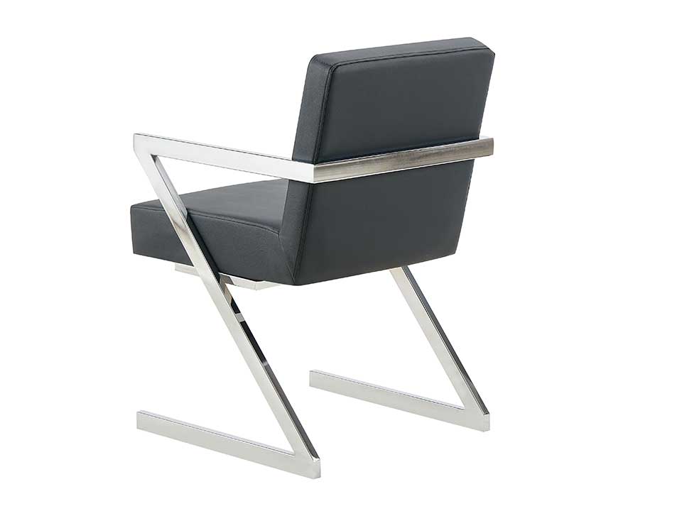 Zander Black Arm Chair