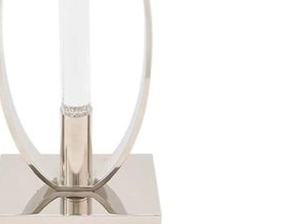 Sparkling Crystal & Chrome Table Lamp