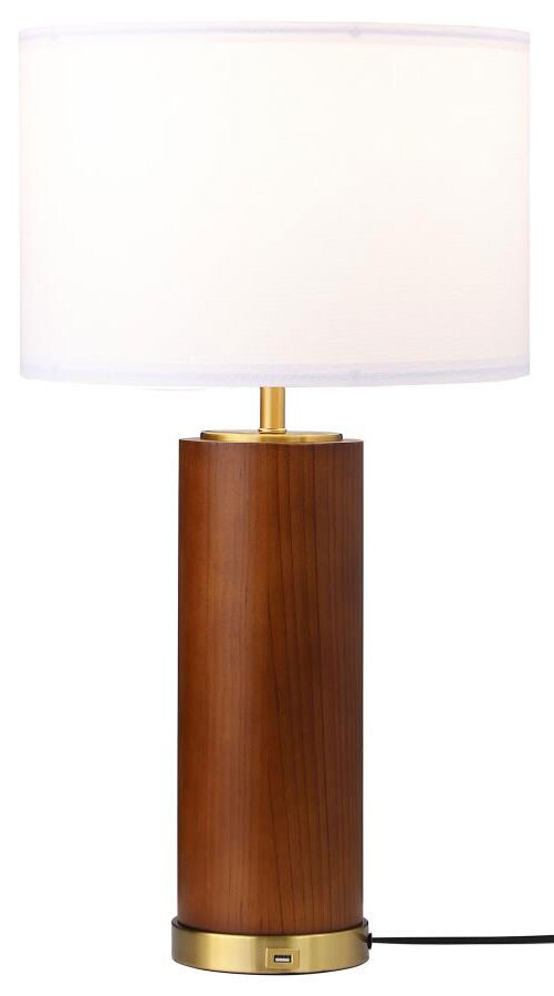 Aziel Wood Frame Table Lamp