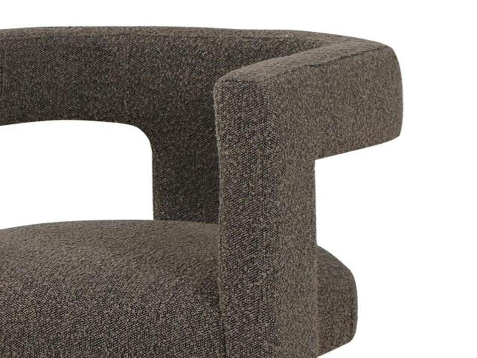 Liam Brown Boucle Accent Chair