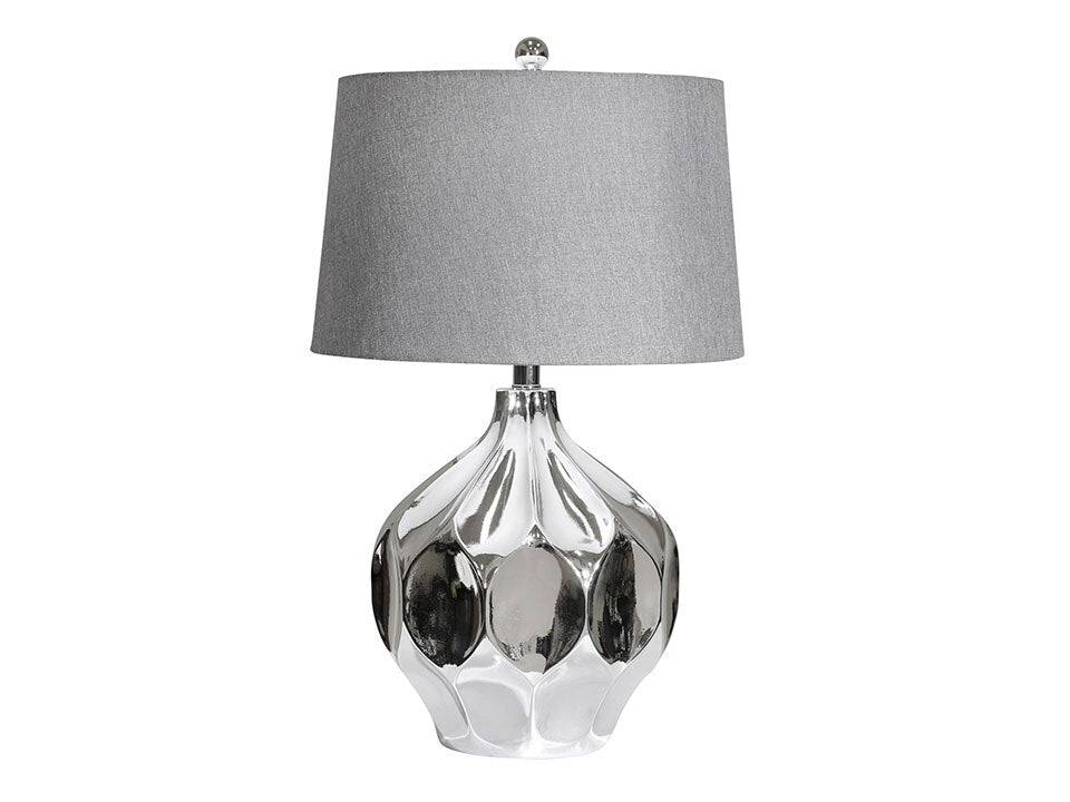 Resin Fluted Table Lamp