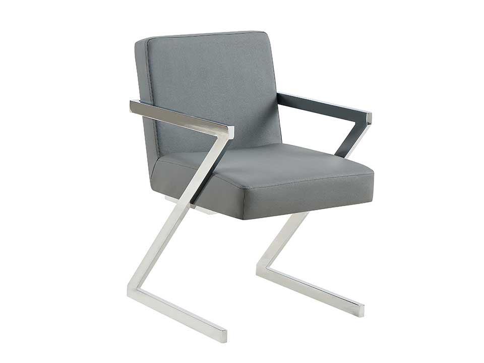 Zander Dark Gray Arm Chair
