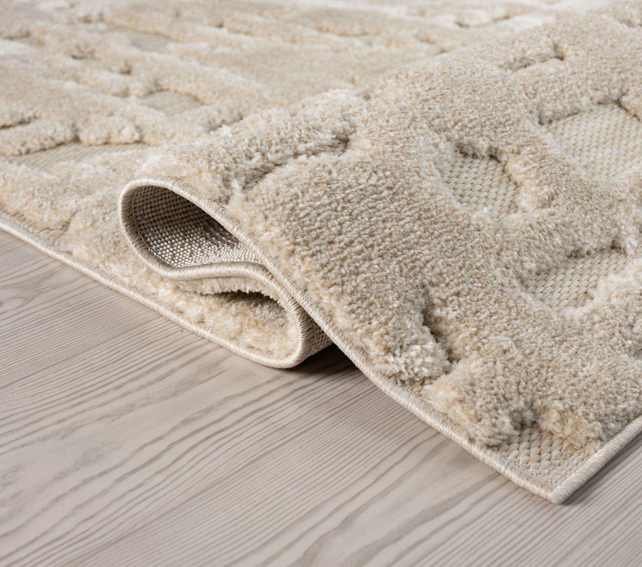 Natural Beige Patches Rug