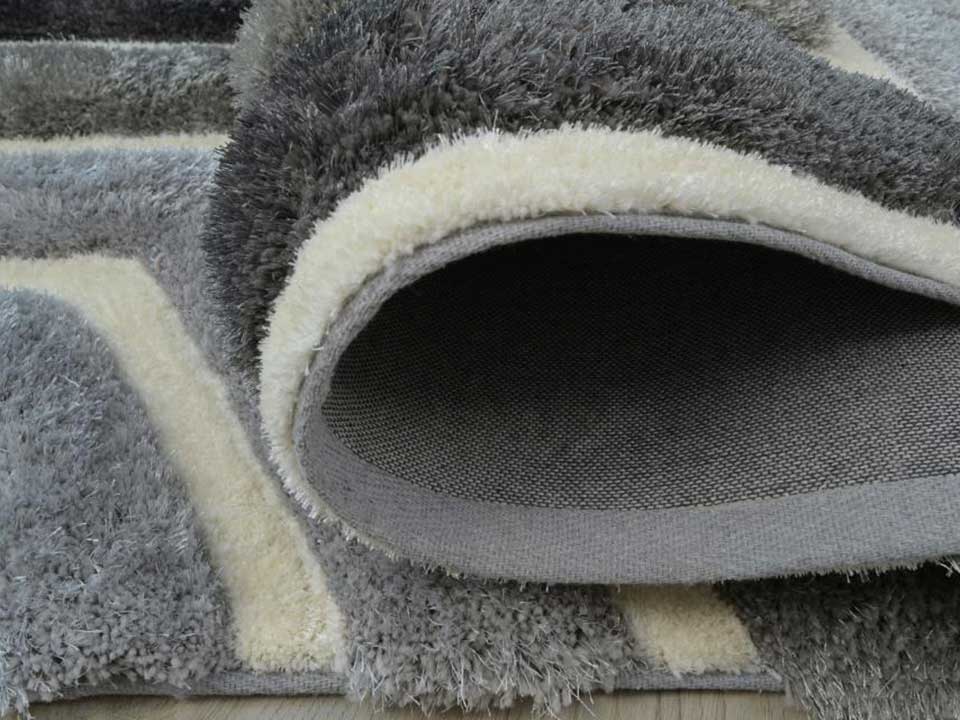 Mateos Woven Lines Shag Rug