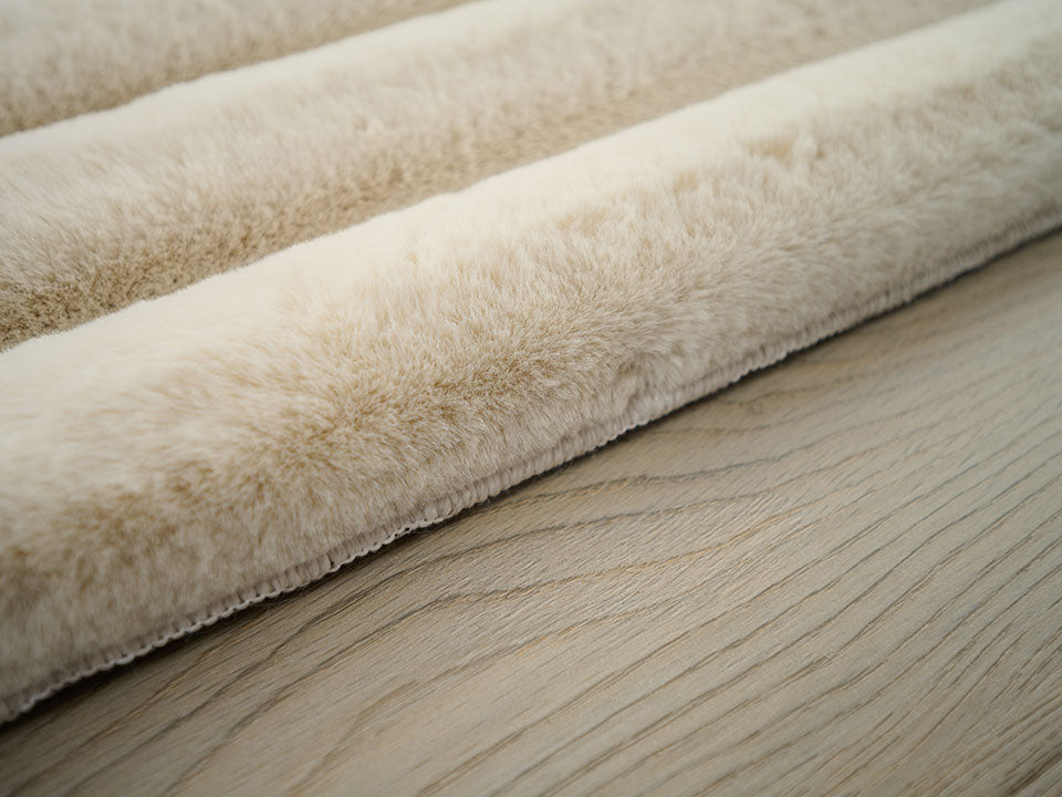 Madrid Ribbed Beige Rug