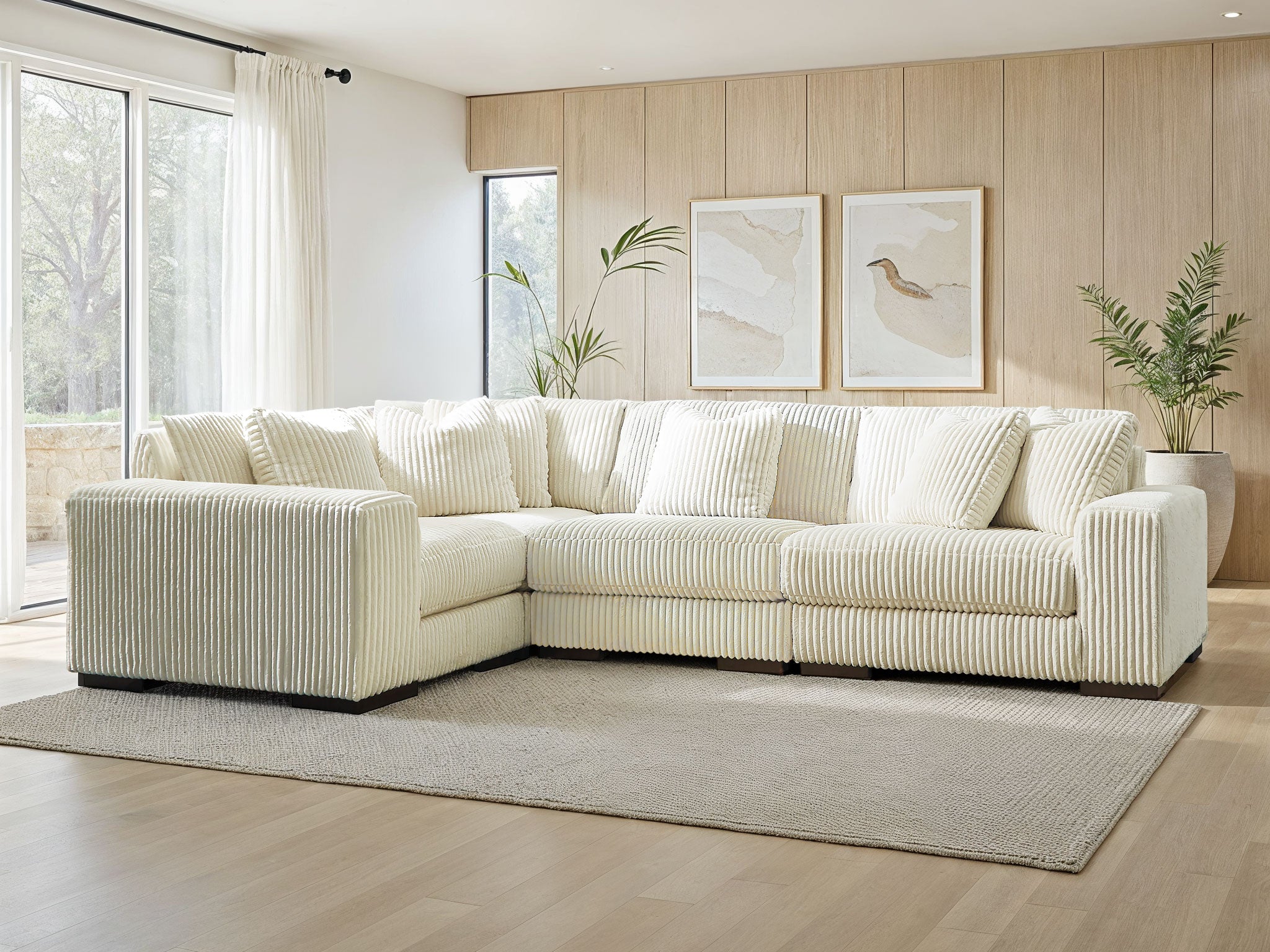 Adelaide Ivory 4 Pcs Left Sectional