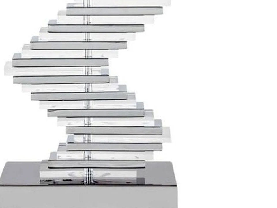 Crystal Two Tone Paved Table Lamp