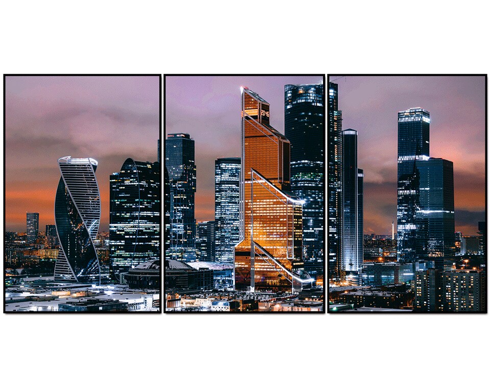 Skyscraper Acrylic Wall Art w/ Frame