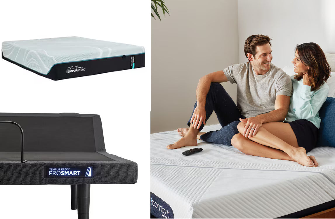 Mattress topper on bed