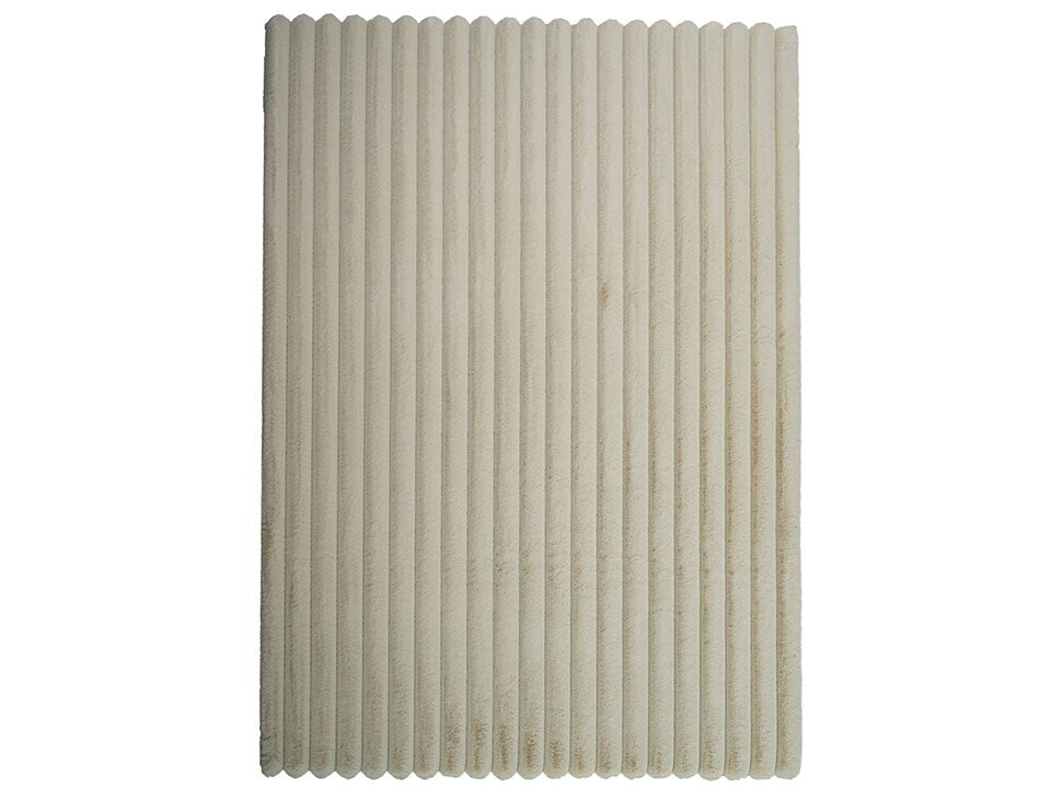 Madrid Ribbed Beige Rug