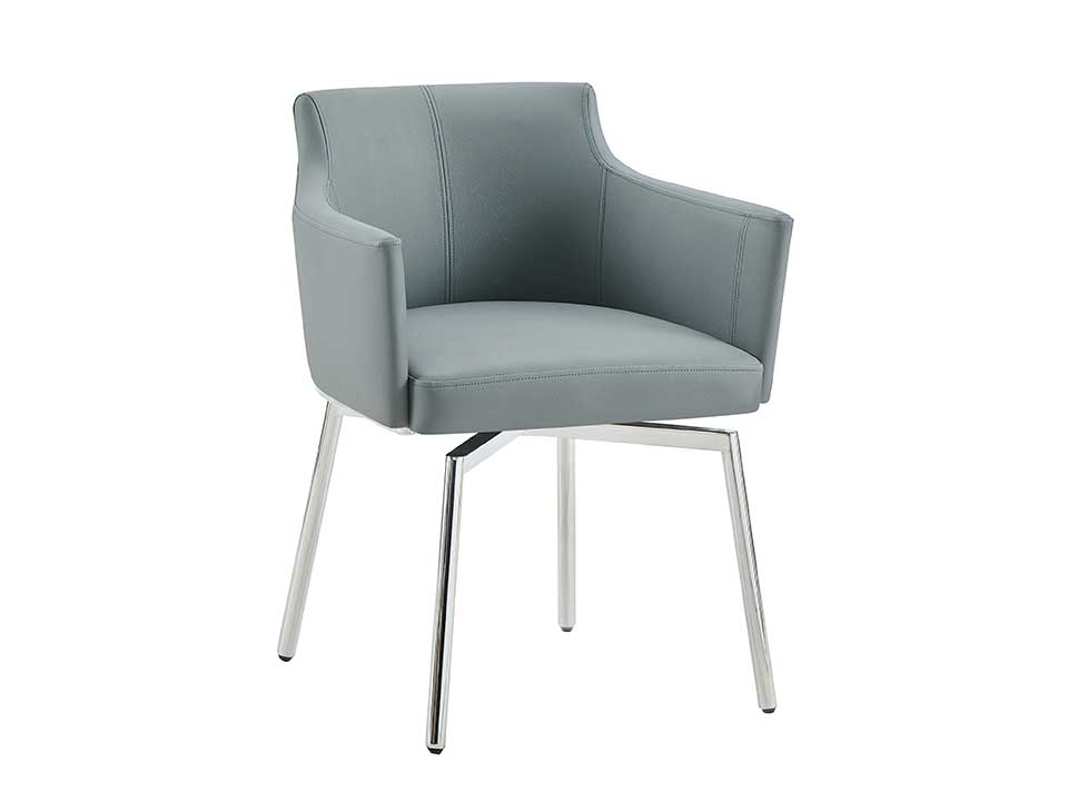 Aralia Dark Gray Swivel Armchair