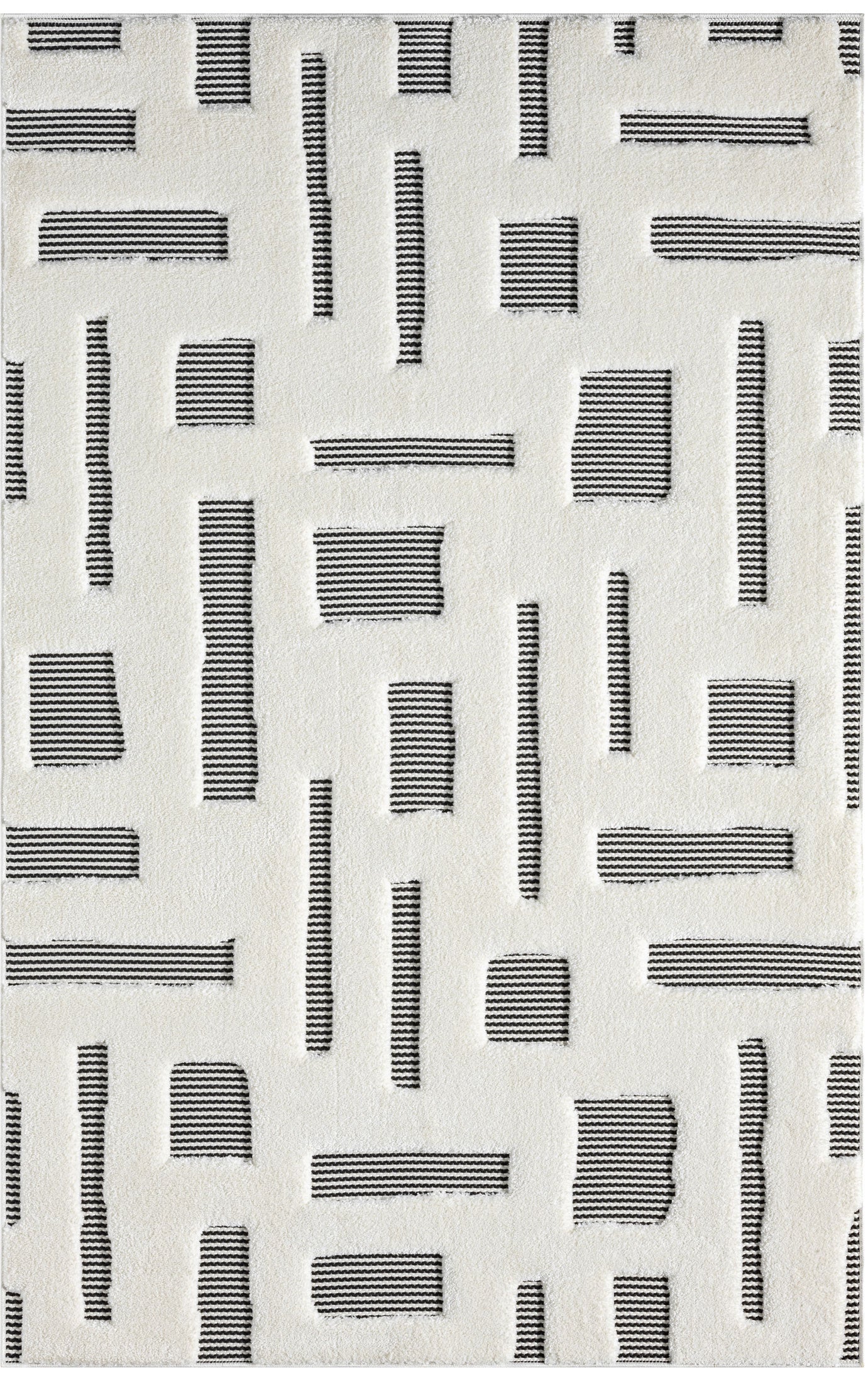 Natural Square Patches Rug