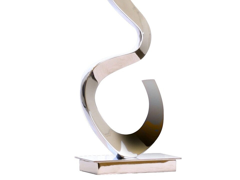Abstract Chrome Table Lamp