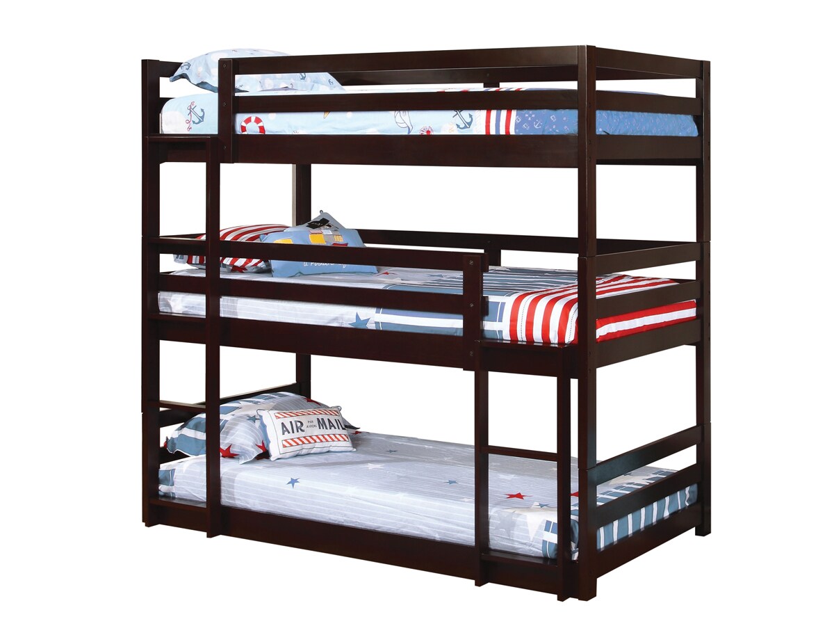 Sandler Cappuccino Three Bunk Bed FLOOR SAMPLE