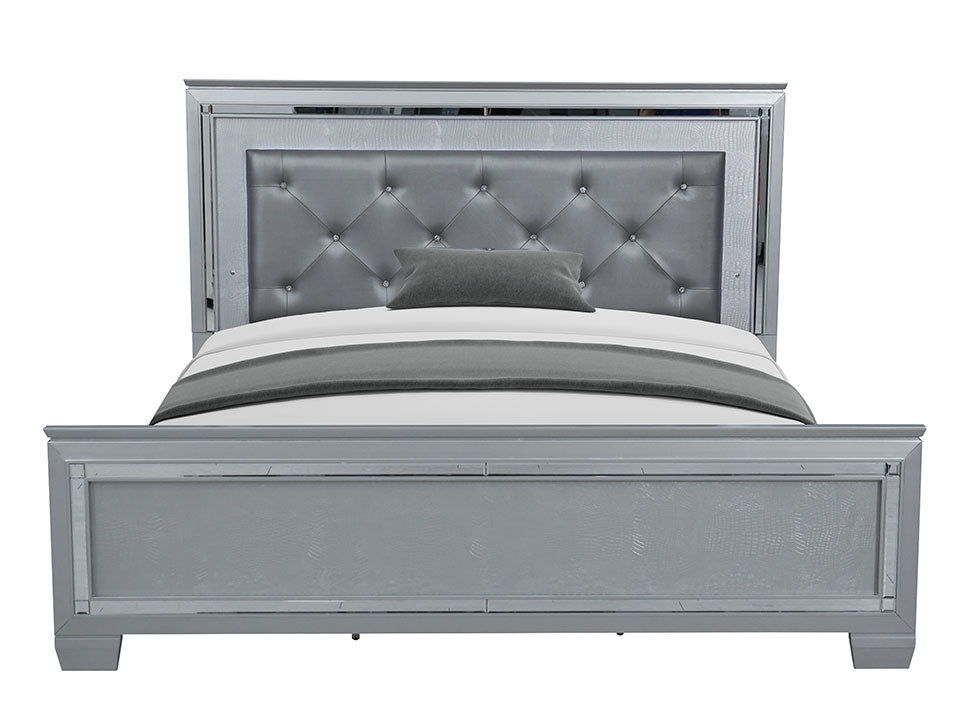 Valeria Silver Queen Bed