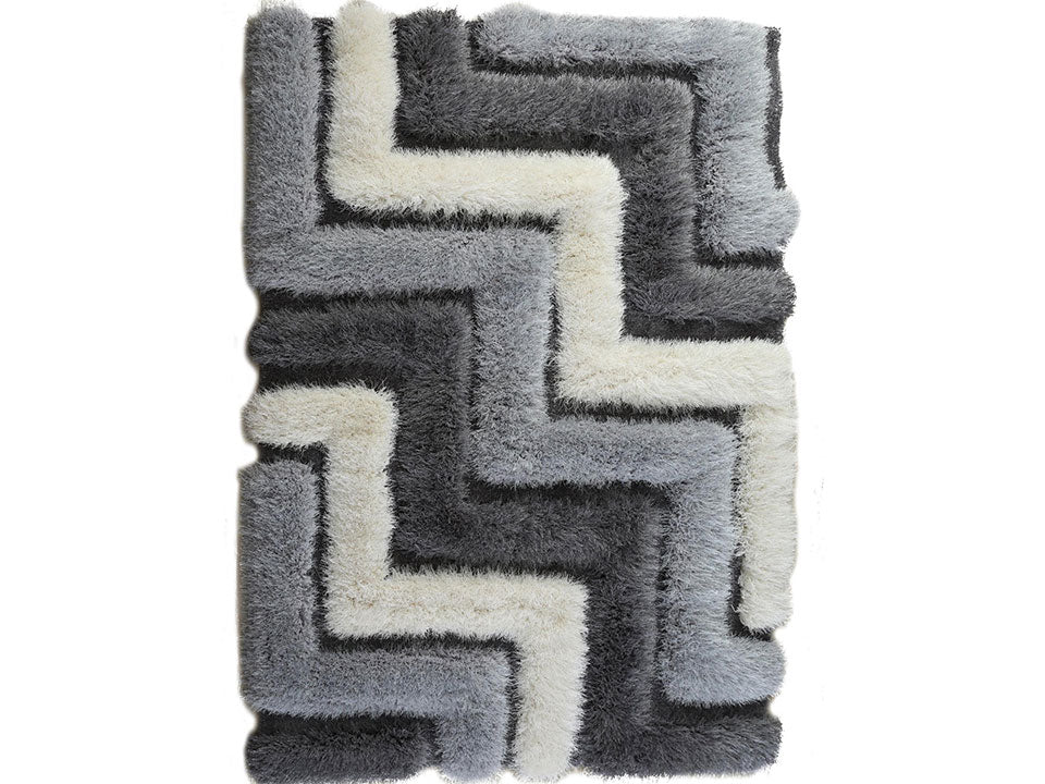 Mida Gray Steps Rug