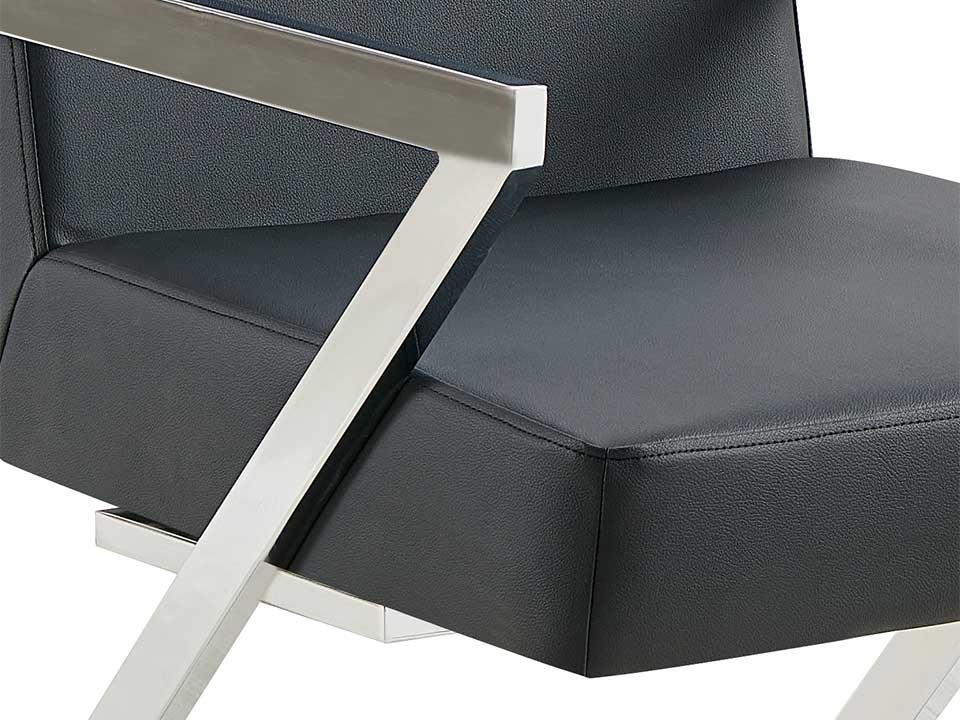 Zander Black Arm Chair