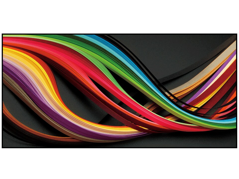 Abstract Curves Acrylic Wall Art w/ Frame