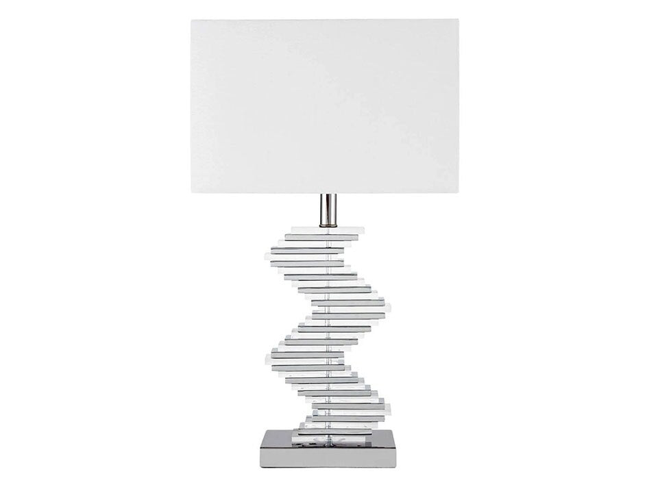 Crystal Two Tone Paved Table Lamp
