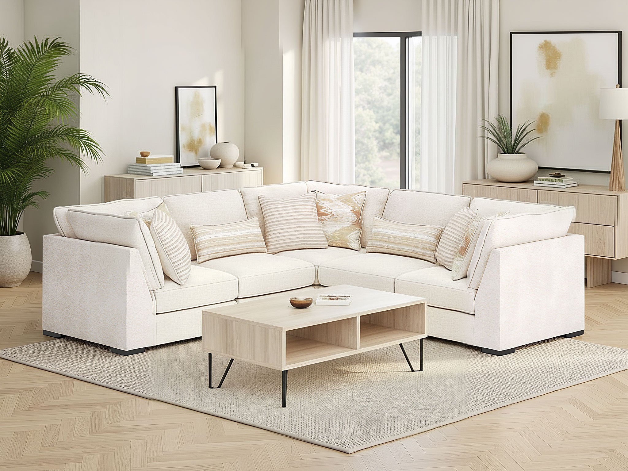 Acelynn 5 Pcs Sectional