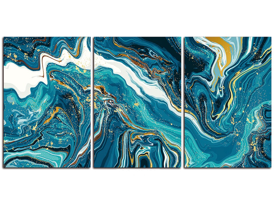 Abstract Waves Acrylic 70" Wall Art