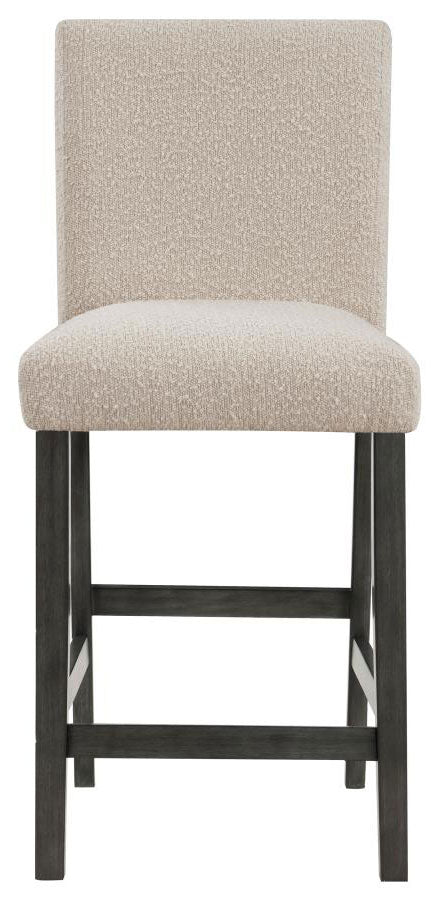 Carli Beige Boucle Upholstered Counter Chair