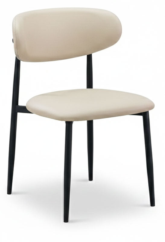 Lily Beige & Black Side Chair