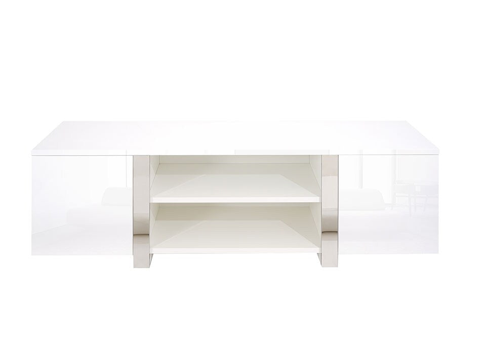 Joanne Glossy White 79" TV Stand