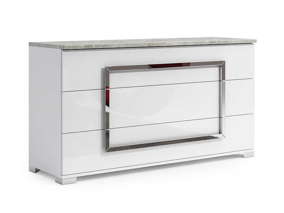 Zara White Marble Dresser
