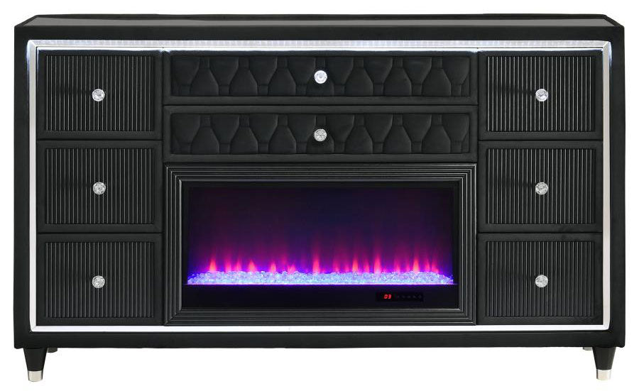 Thaddeus Black LED Dresser